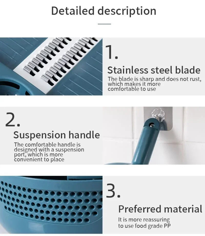 Multifunction vagetable Slicer & drain Basket