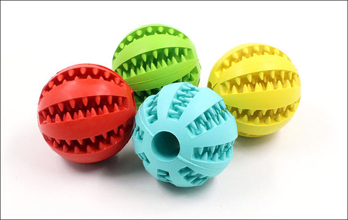 Interactive Dog Treat Ball – Pet Food Feeder & Teeth Cleaning Toy