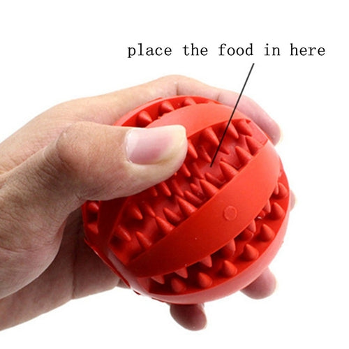 Interactive Dog Treat Ball – Pet Food Feeder & Teeth Cleaning Toy